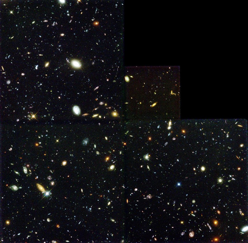 O campo profundo do Hubble