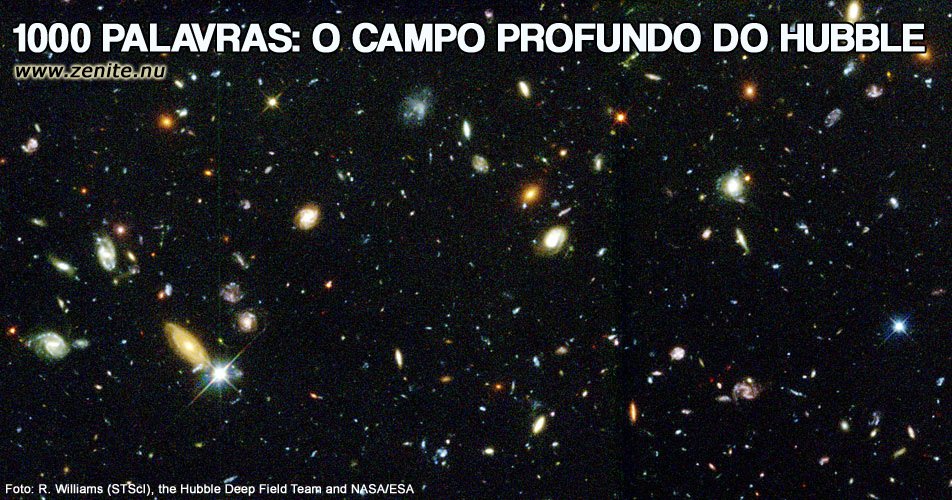 O campo profundo do Hubble