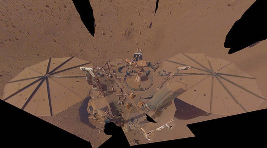Insight em Marte. Foto: NASA/JPL-Caltech.