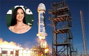 Katy Perry vai ao espaço em foguete de Jeff Bezos