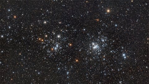 Estudo identifica 400 aglomerados binários na Via Láctea O aglomerado duplo de Perseu. Imagem de Ron Brecher.