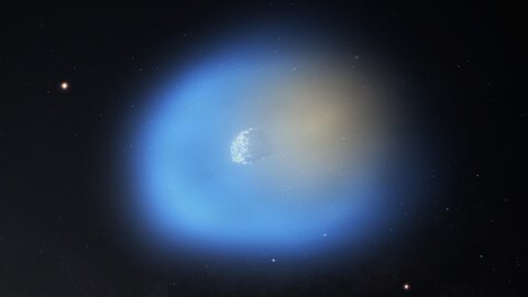 Concepção artística do cometa interestelar 3I/ATLAS