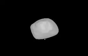 Simulação do impacto que pode ter criado a depressão do polo sul de Deimos