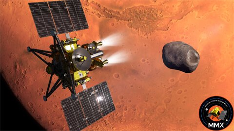 Concepção artística da sonda MMX