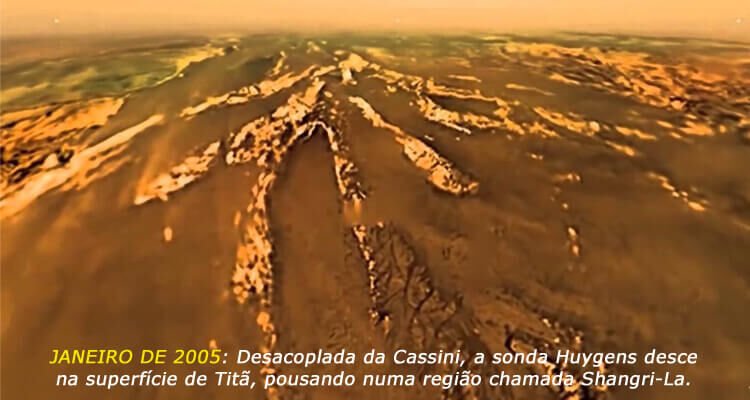 Descida da sonda Huygens em Titã