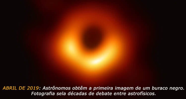 Primeira imagem de um buraco negro