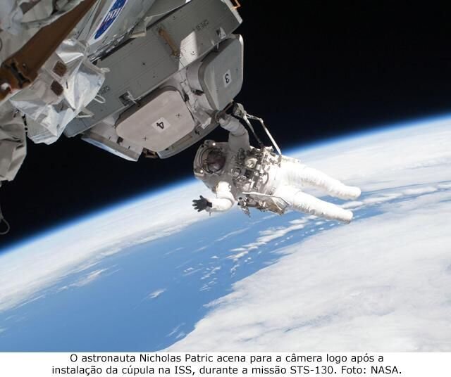 Instalação da cúpula da ISS