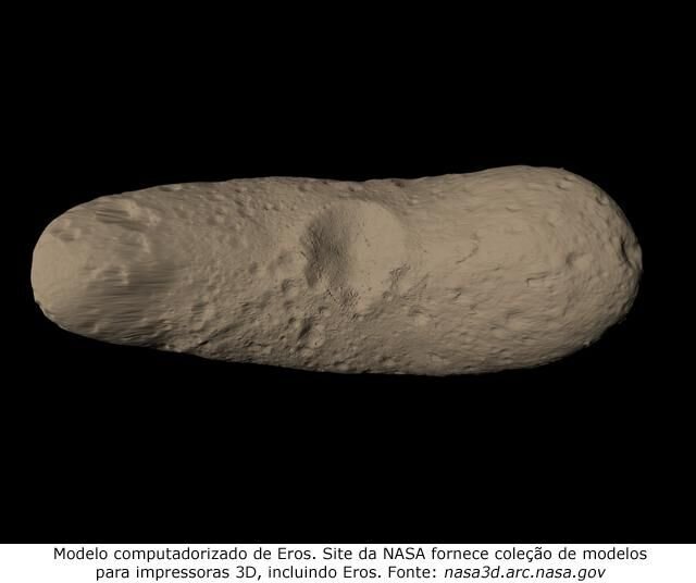 Modelo do asteroide Eros