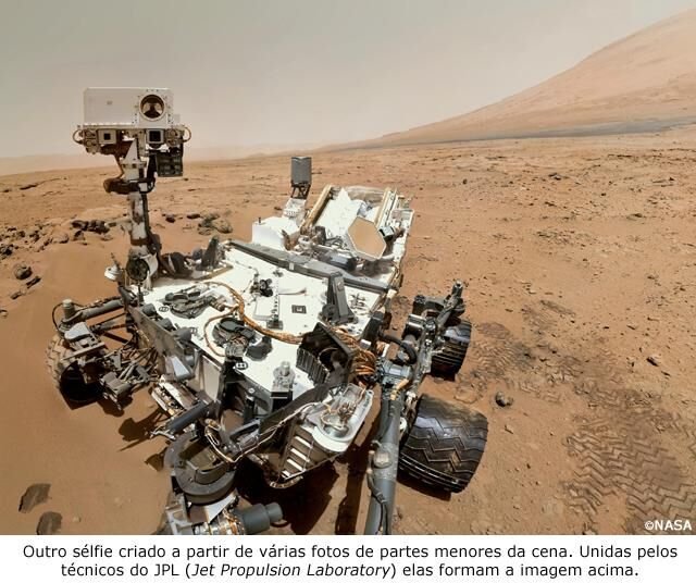 Sélfie do rover Curiosity
