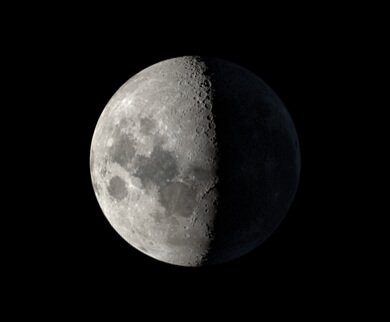 A Lua, hoje Aspecto da Lua