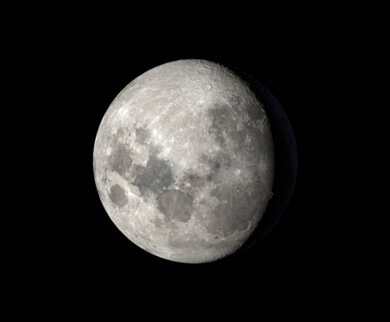 A Lua, hoje Aspecto da Lua