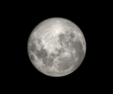 A Lua, hoje Aspecto da Lua