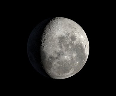 A Lua, hoje Aspecto da Lua